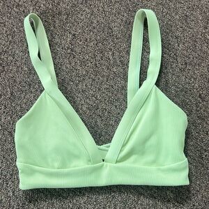 l*space Lime Green Bikini Top Sz Small